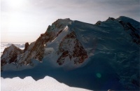 Petit et Grand Capucin, mont Blanc du Tacul, mont Maudit et mont Blanc
